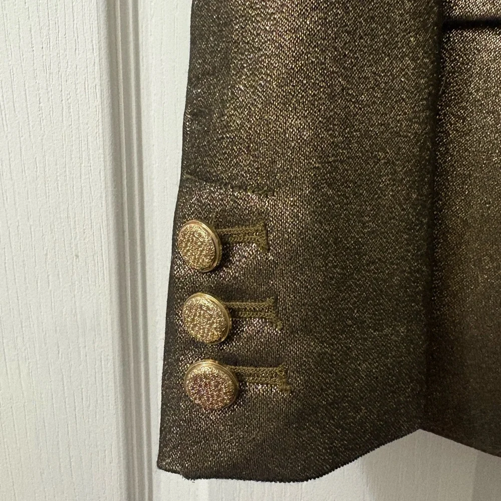 INC international Concepts metallic gold blazer size M - Picture 5 of 7